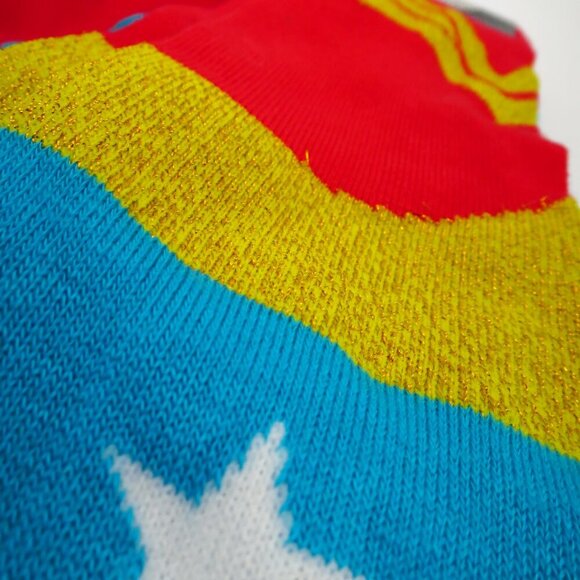 NWT/NEW Bioworld DC Comics Wonder Woman Costume Knee High Socks w/Cape Retired - Picture 5 of 7